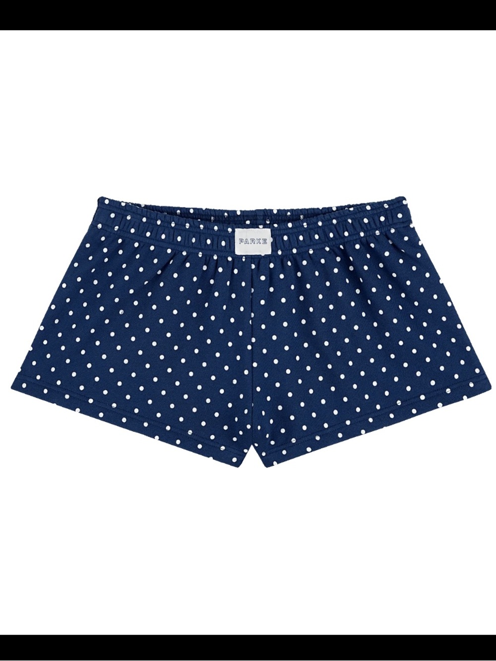 PARKE Boxer Sweatshorts Denim Polka Dots XS